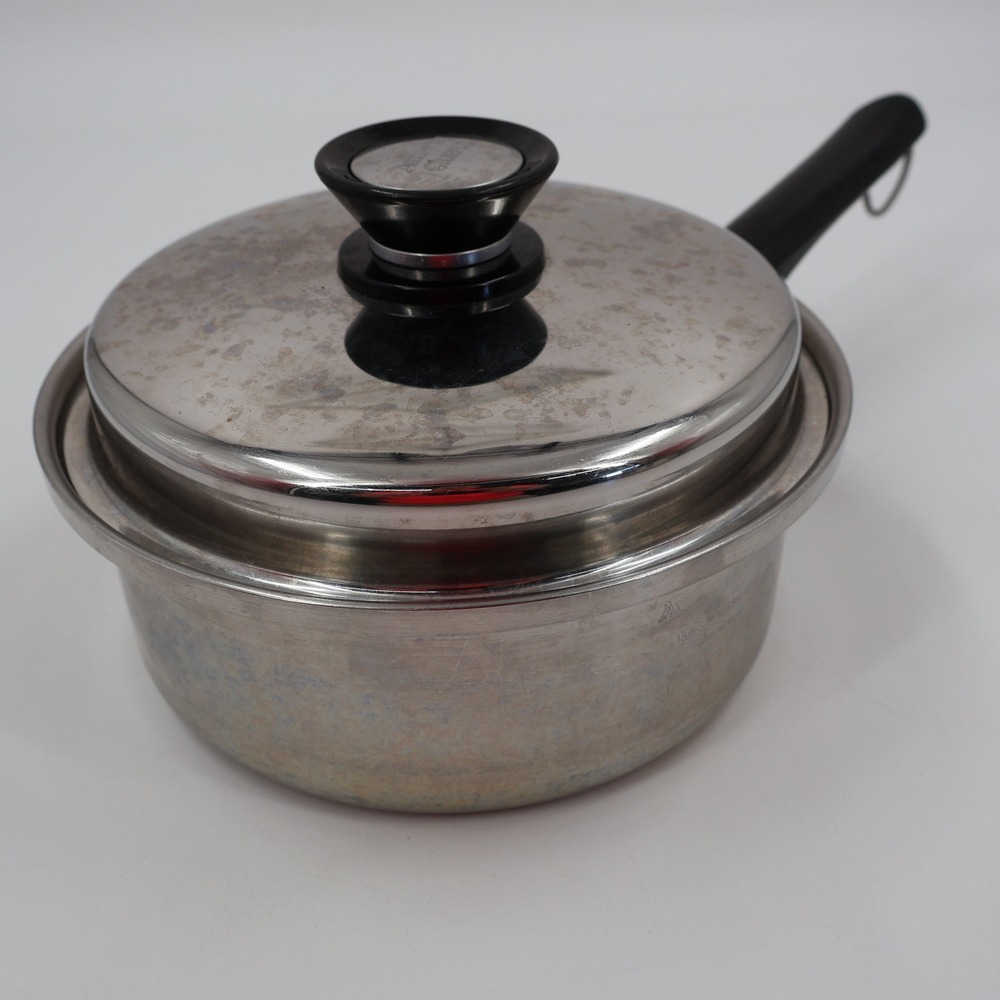 Amway Queen Saucepan Silver‎ Multi-Ply Stainless Steel Lid Canada